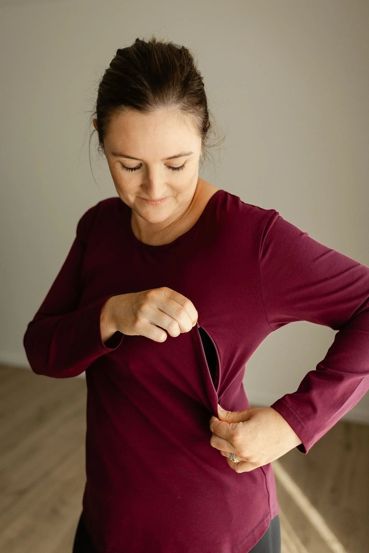 Long Sleeve Breastfeeding Tops