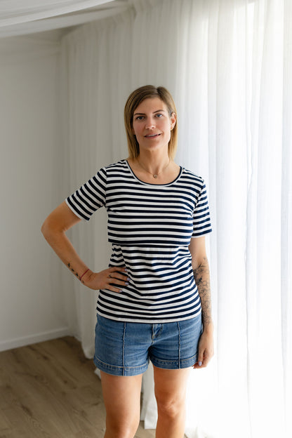 Essentials Front Flap Stripe T-shirt
