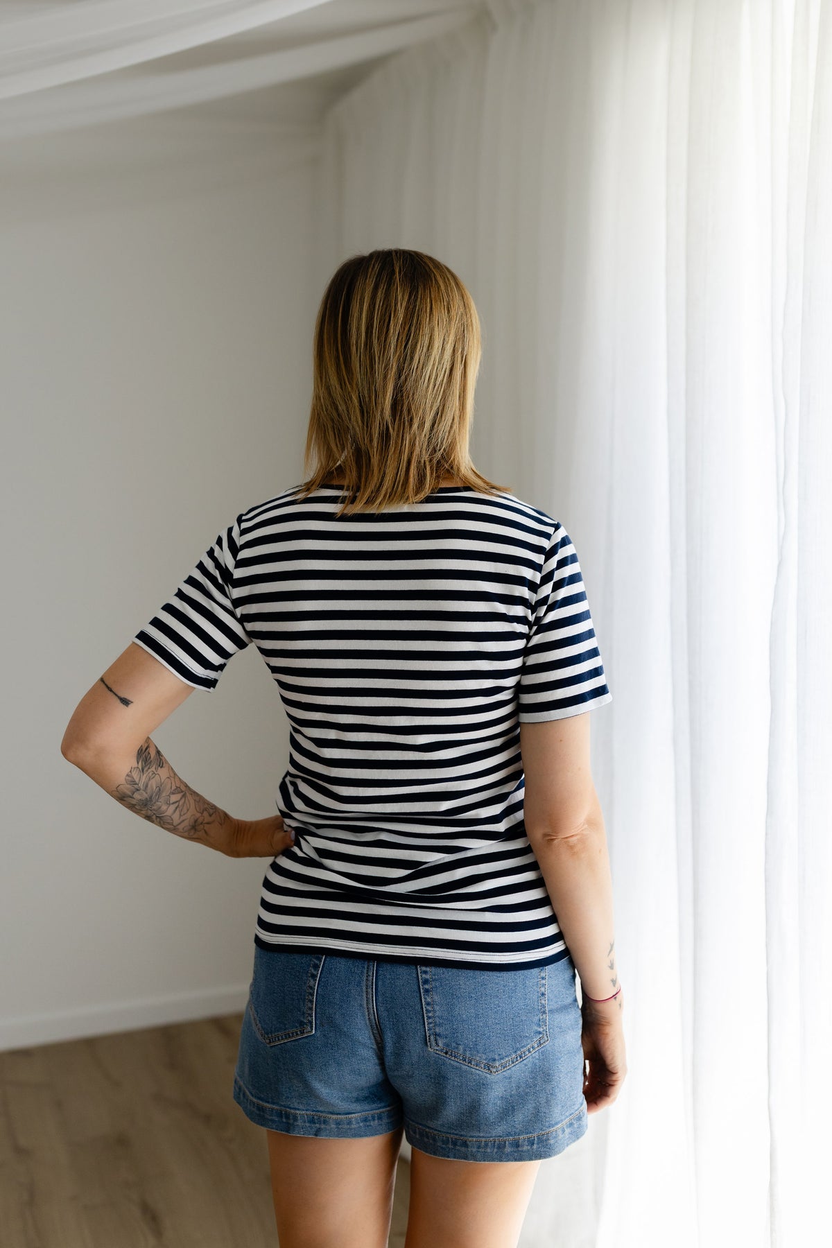 Essentials Front Flap Stripe T-shirt