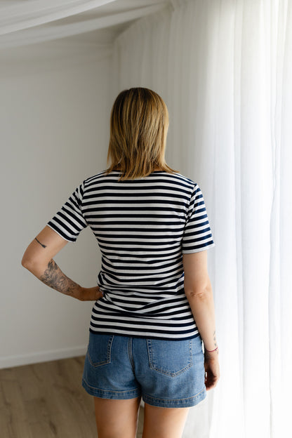 Essentials Front Flap Stripe T-shirt