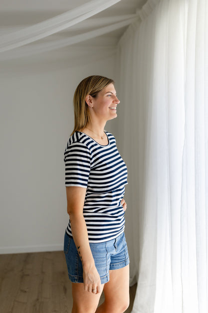 Essentials Front Flap Stripe T-shirt