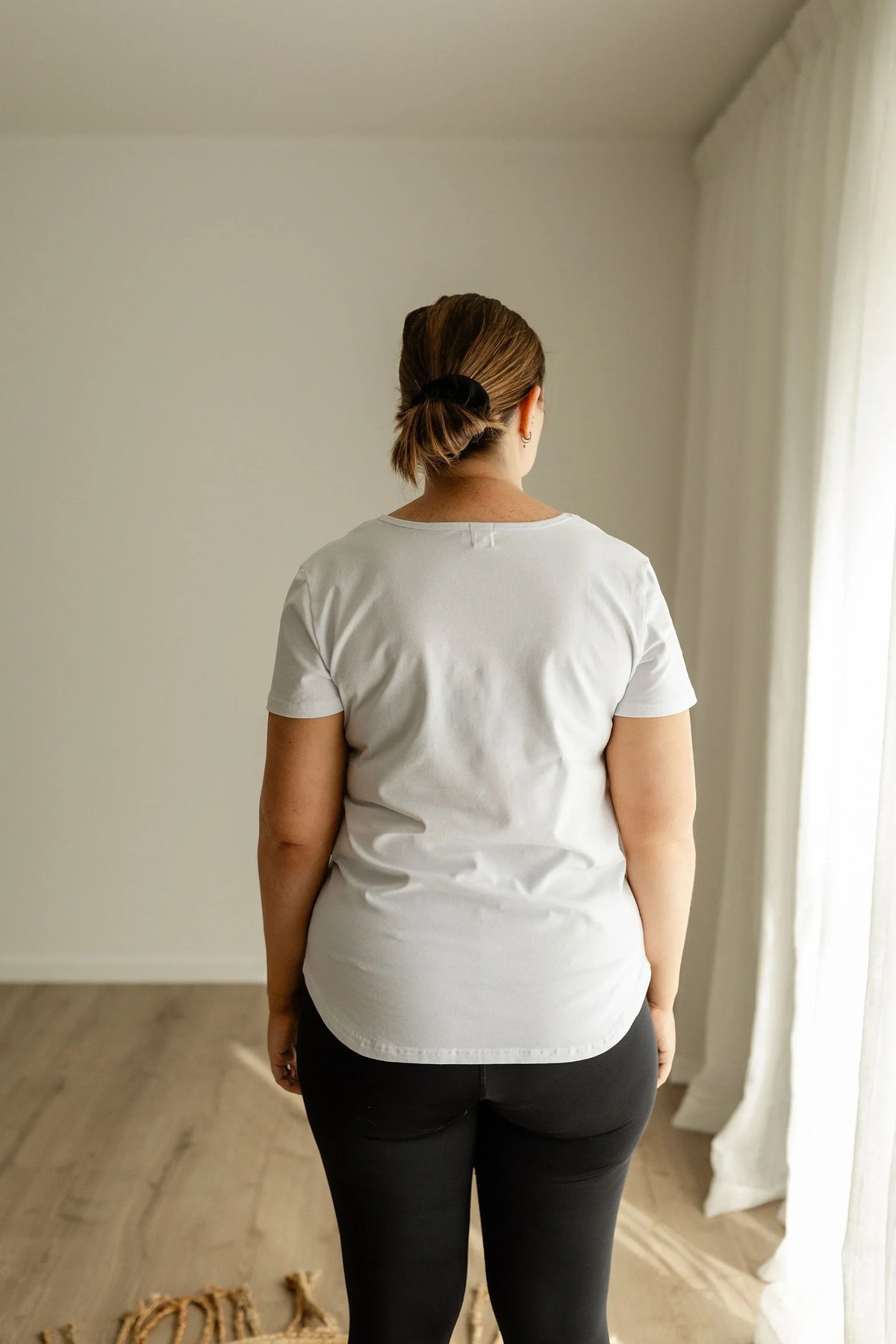 White Side Zip Breastfeeding Tshirt.