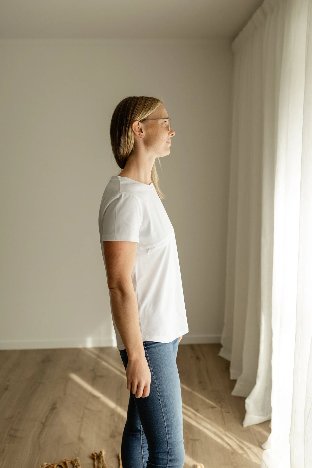 Essentials Front Zip Tee.