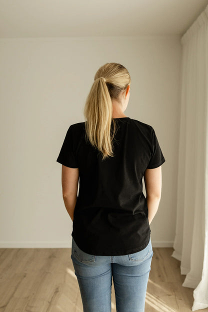 Essentials Front Zip Tee.